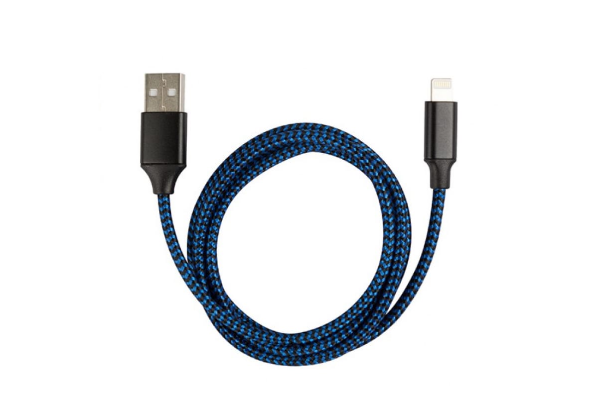 фото Кабель energy et-03 usb/lightning (для продукции apple), цвет - синий nrg