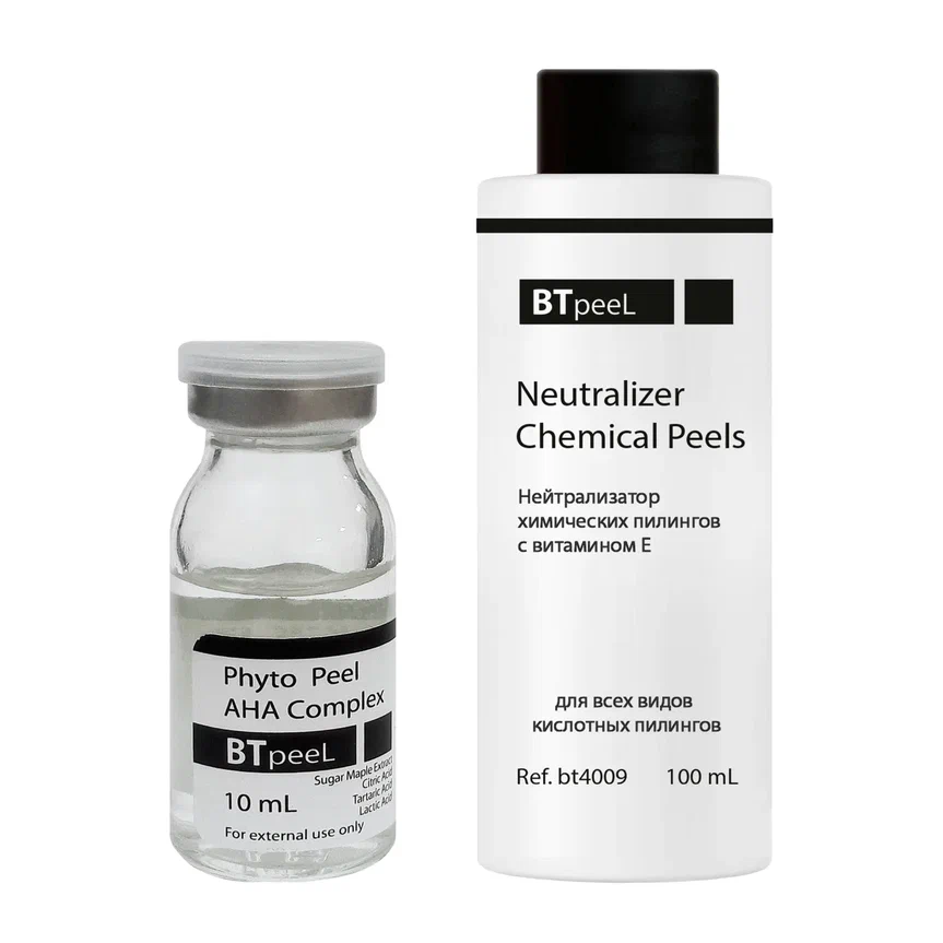 фото Фито пилинг btpeel aha-кислоты с экстрактом клена + нейтрализатор химических пилингов