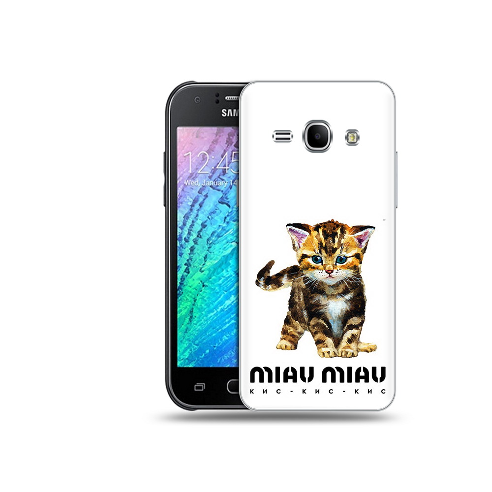 

Чехол MyPads Tocco для Samsung Galaxy J1 Бренд miau miau (PT26162.569.34), Прозрачный, Tocco