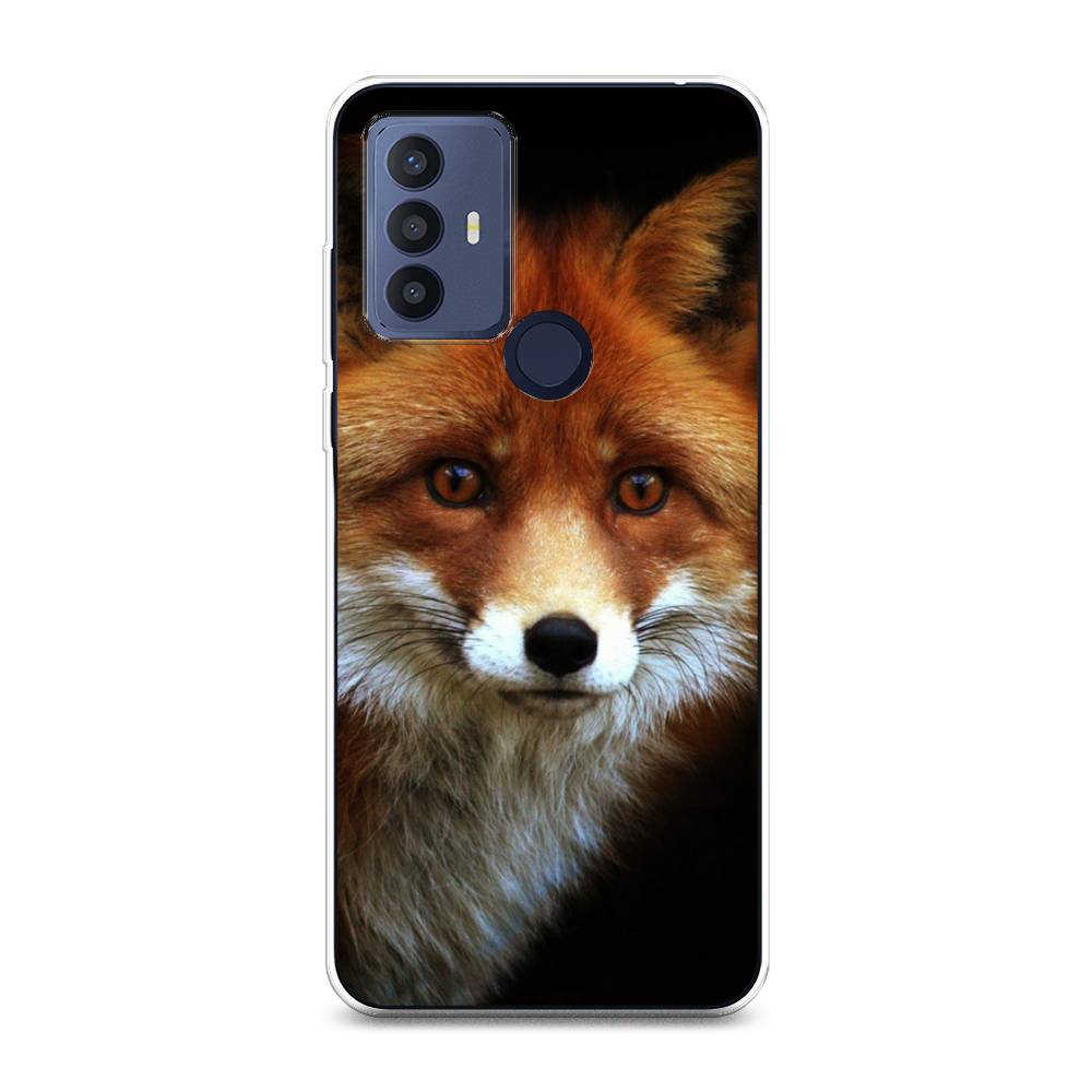 

Чехол на TCL 30E "Лиса 2", Оранжевый;черный;серый, 290550-1