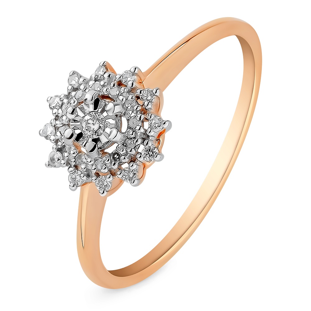 

Кольцо женское из красного золота с бриллиантом 585Gold 101014014, р, 101014014