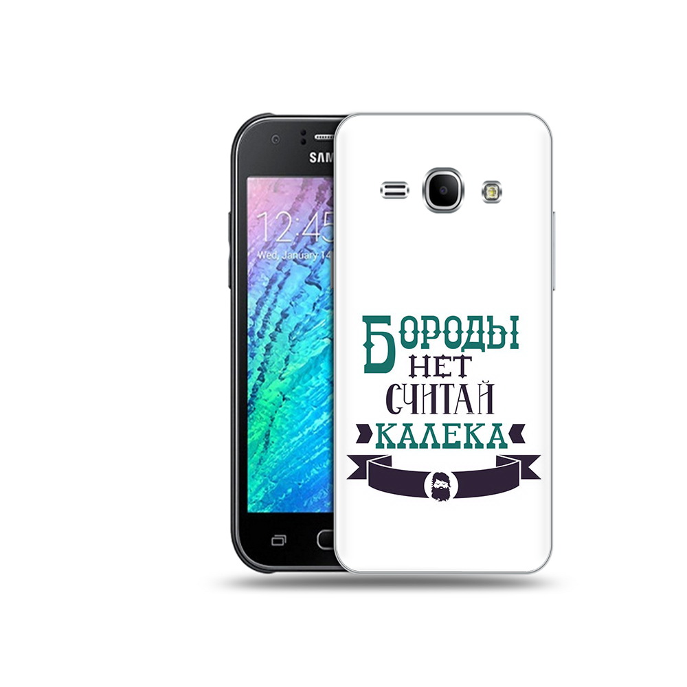 Чехол MyPads Tocco для Samsung Galaxy J1 Бороды нет считай калека (PT26162.569.33)