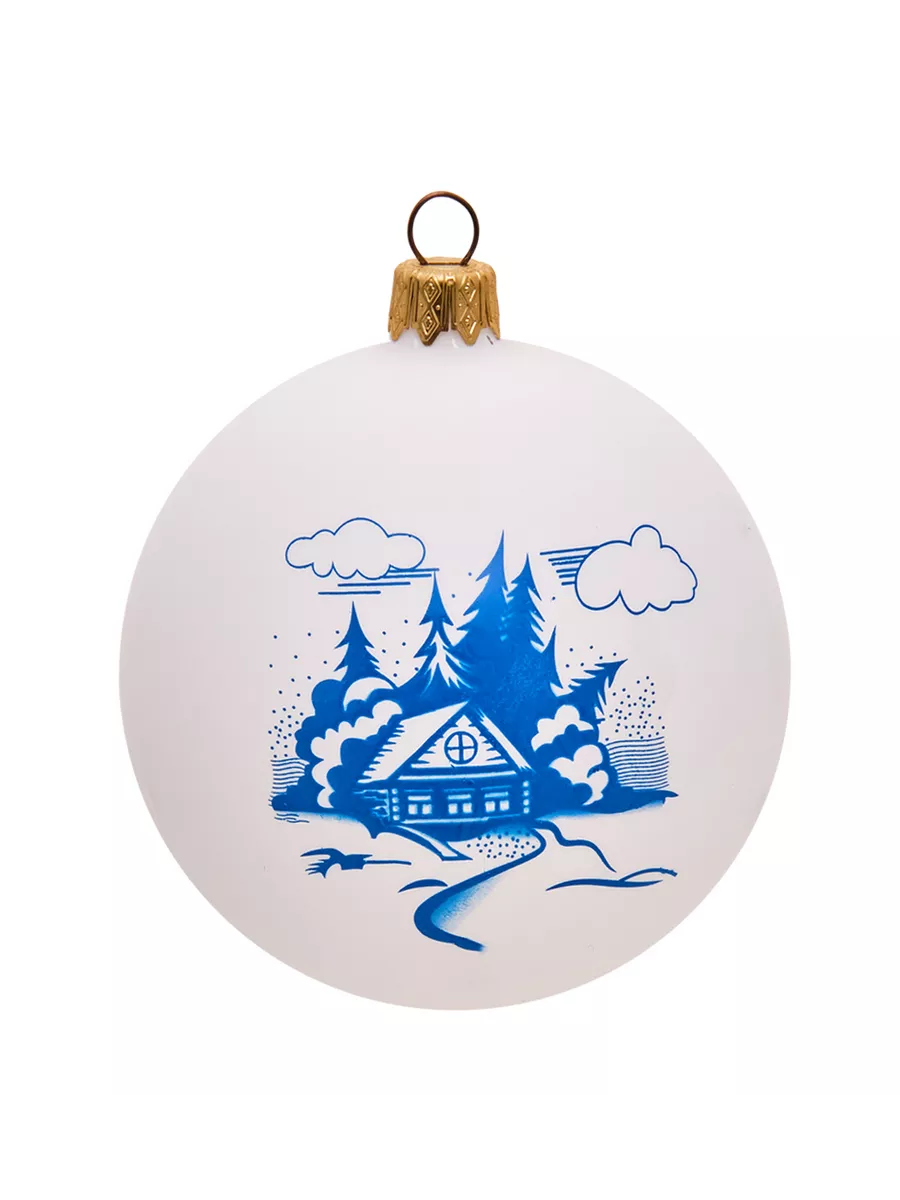 

Набор елочных игрушек Домик в лесу 8 см, 7 шт, art155toy1199 ,разноцветный