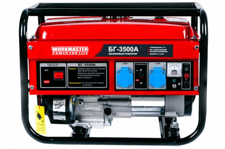 фото Генератор бензиновый workmaster бг-3500а