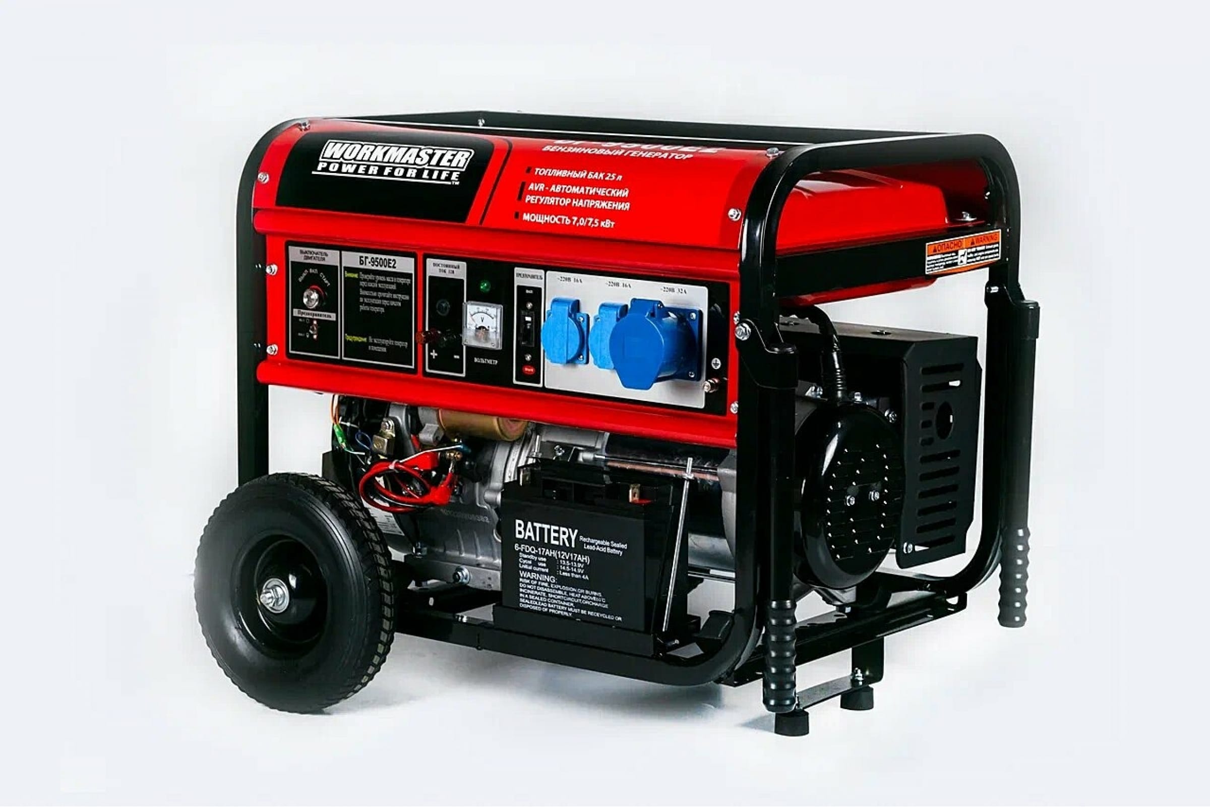 

Генератор бензиновый Workmaster БГ-10500E2, БГ-10500E2