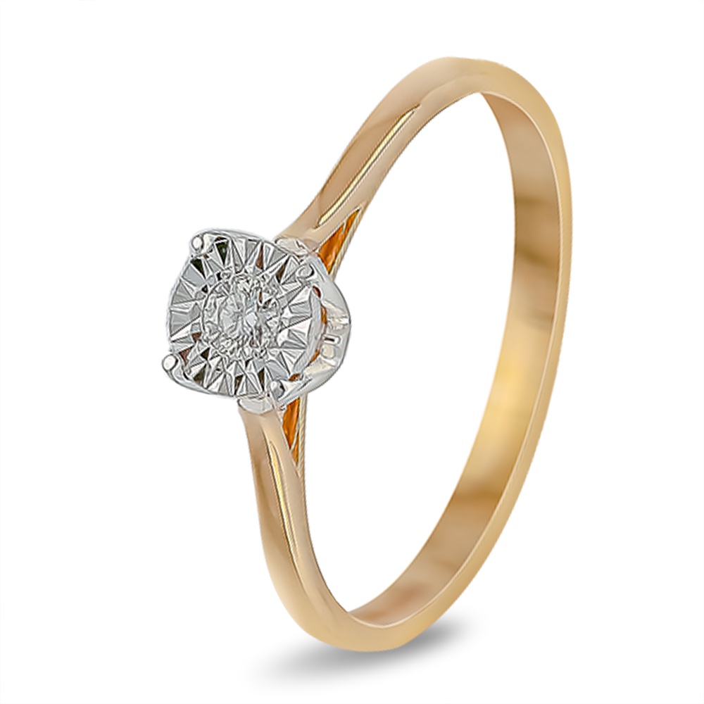 

Кольцо женское из красного золота с бриллиантом 585Gold 101014059, р, 101014059