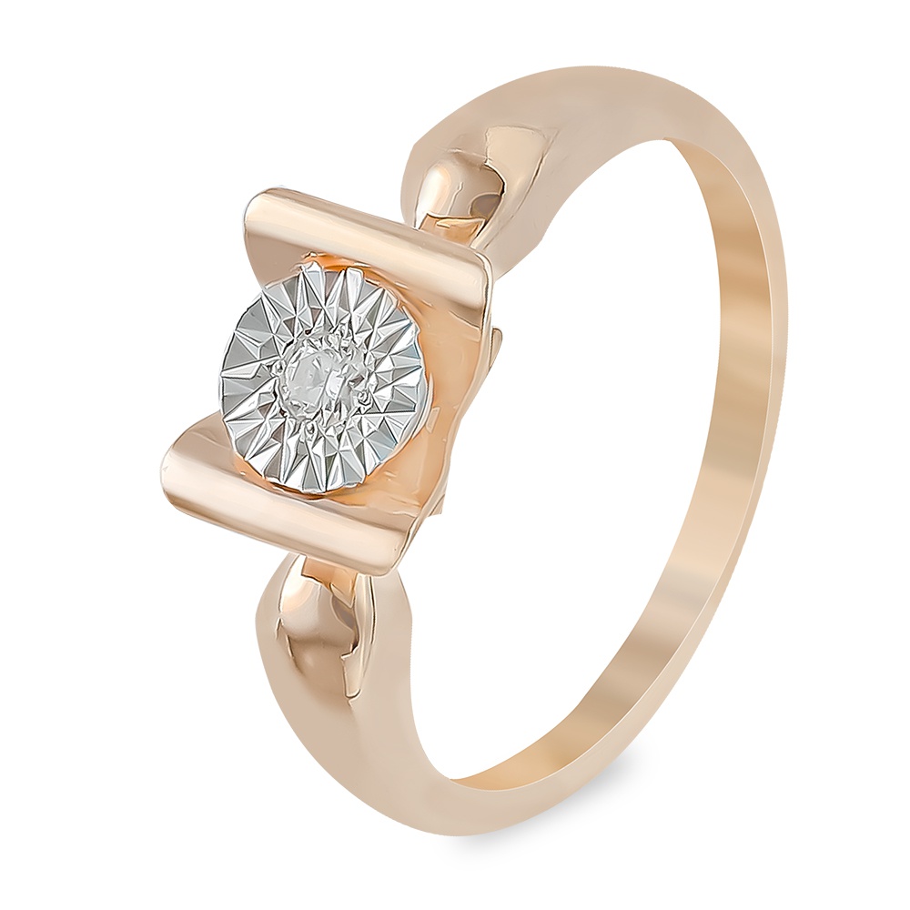 

Кольцо из золота р.  585Gold 101014057, бриллиант, 101014057