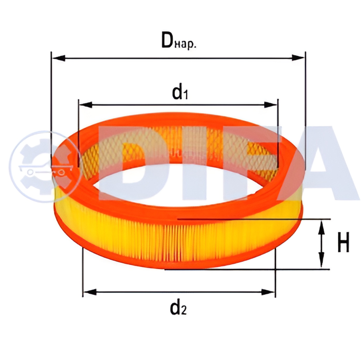 Фильтр ДИФА воздушный для ГАЗ DIFA4202