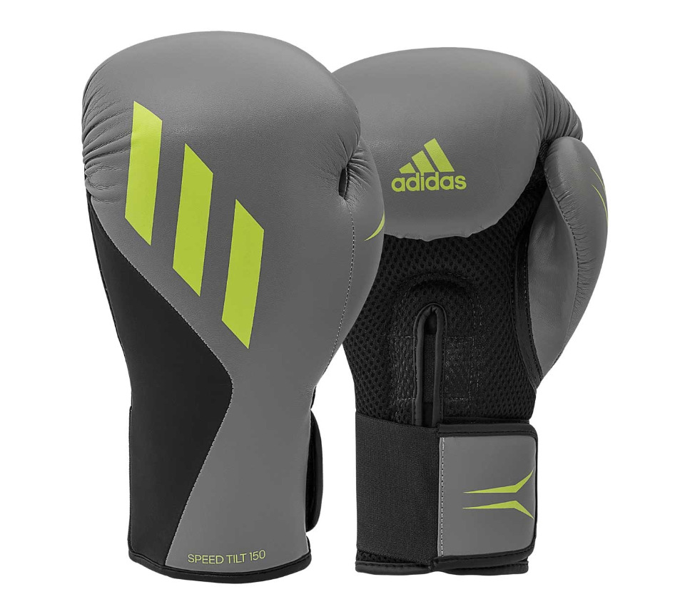 фото Перчатки боксерские adidas speed tilt 150, серый, 14 унций