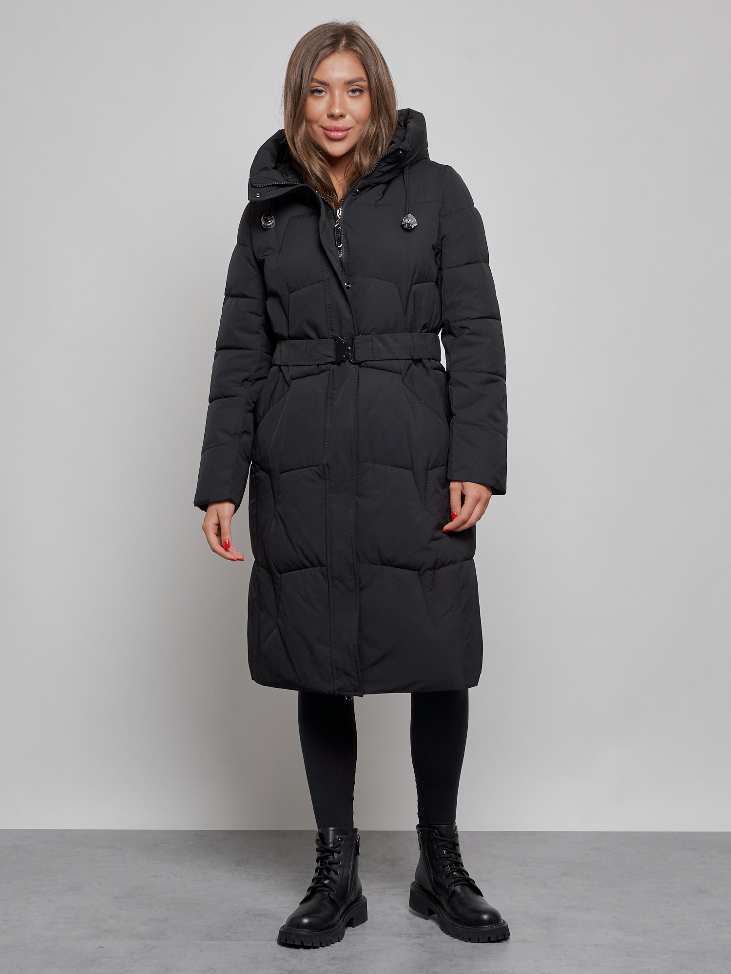 Пальто женское MTFORCE 52332 черное XL