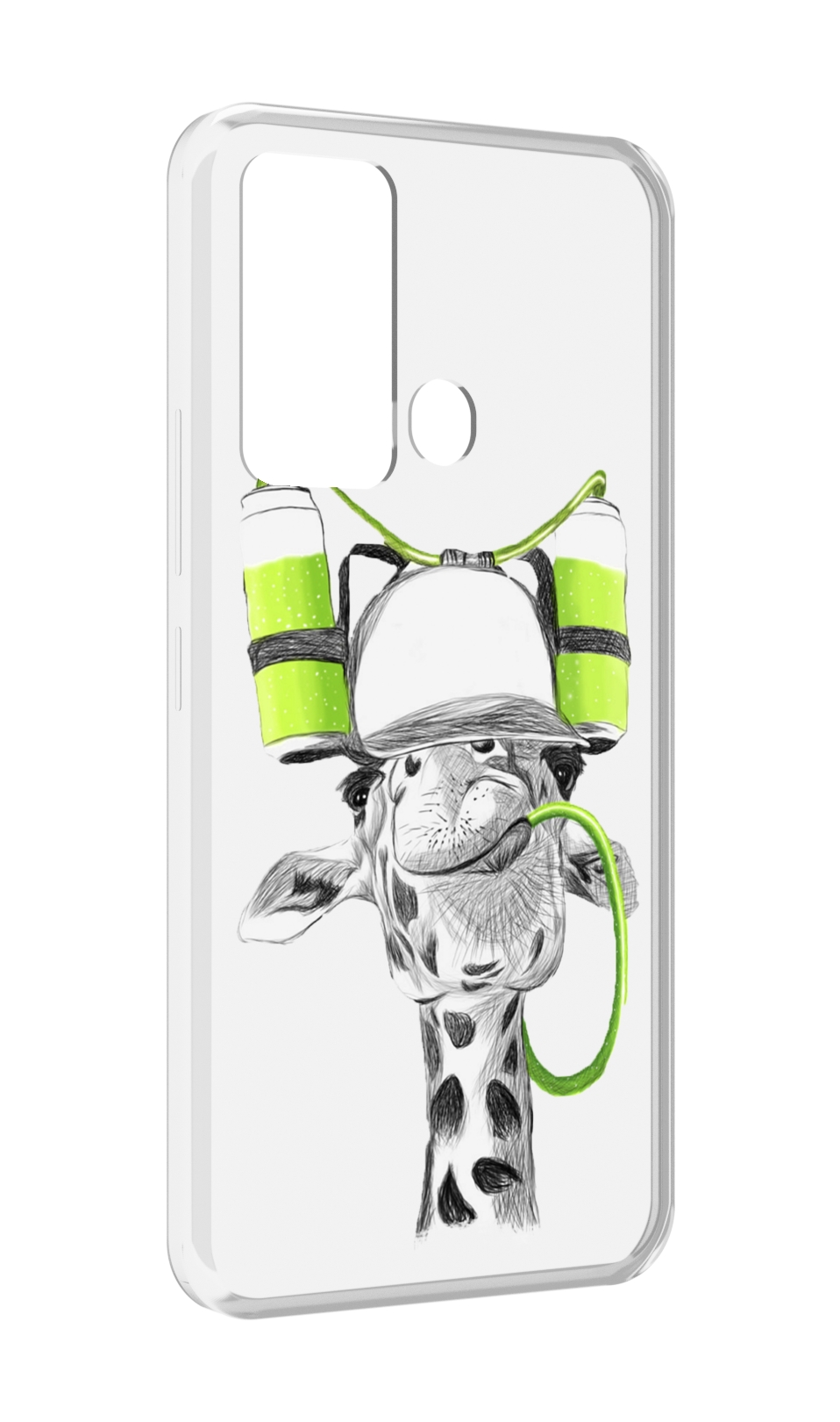 

Чехол MyPads Жираф для ITEl Vision 3, Прозрачный, Tocco