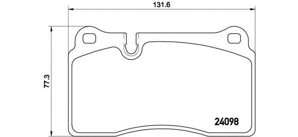 

Комплект тормозных колодок Brembo P85110