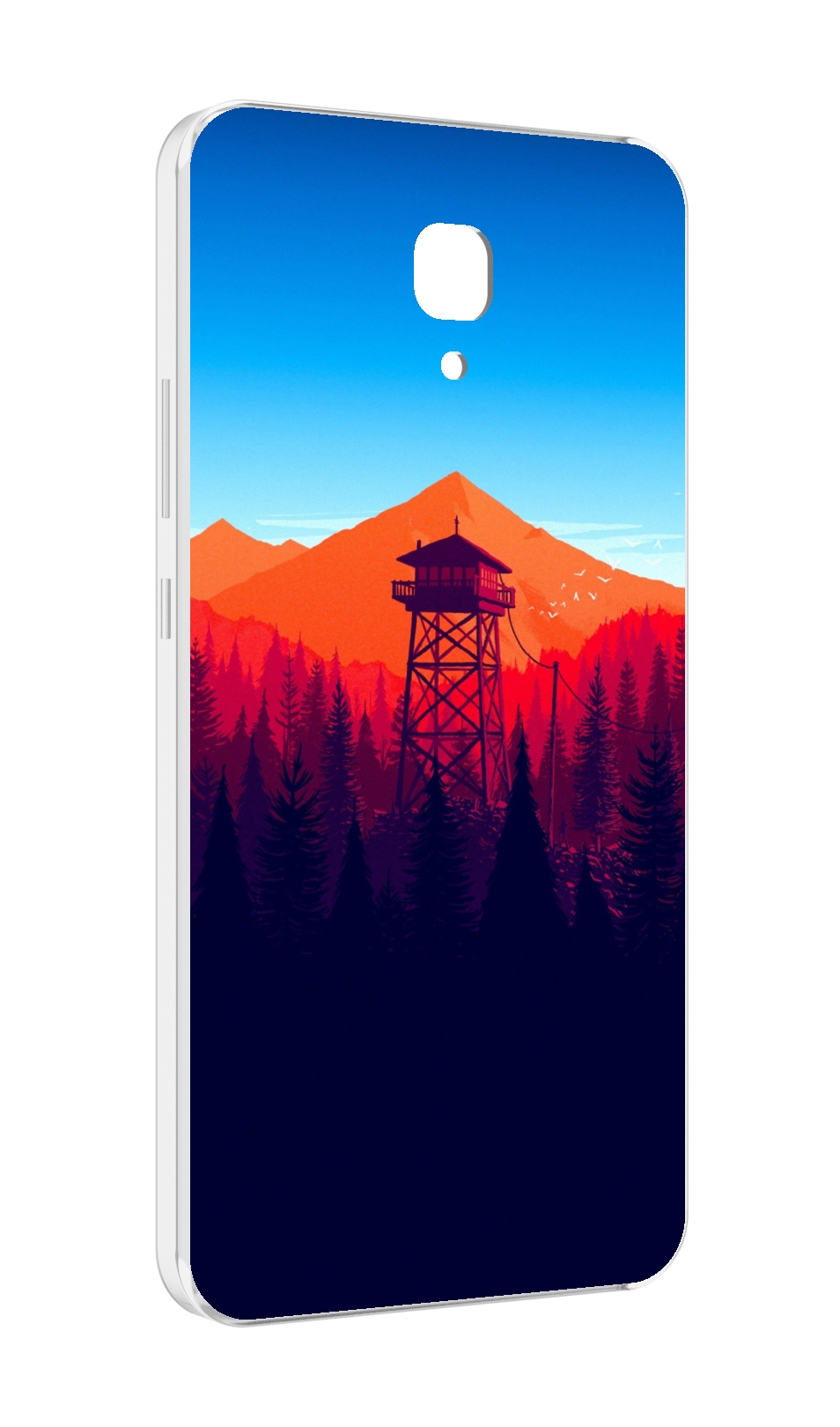 

Чехол MyPads лес с оранжевыми горами для Meizu M5 Note, Прозрачный, Tocco
