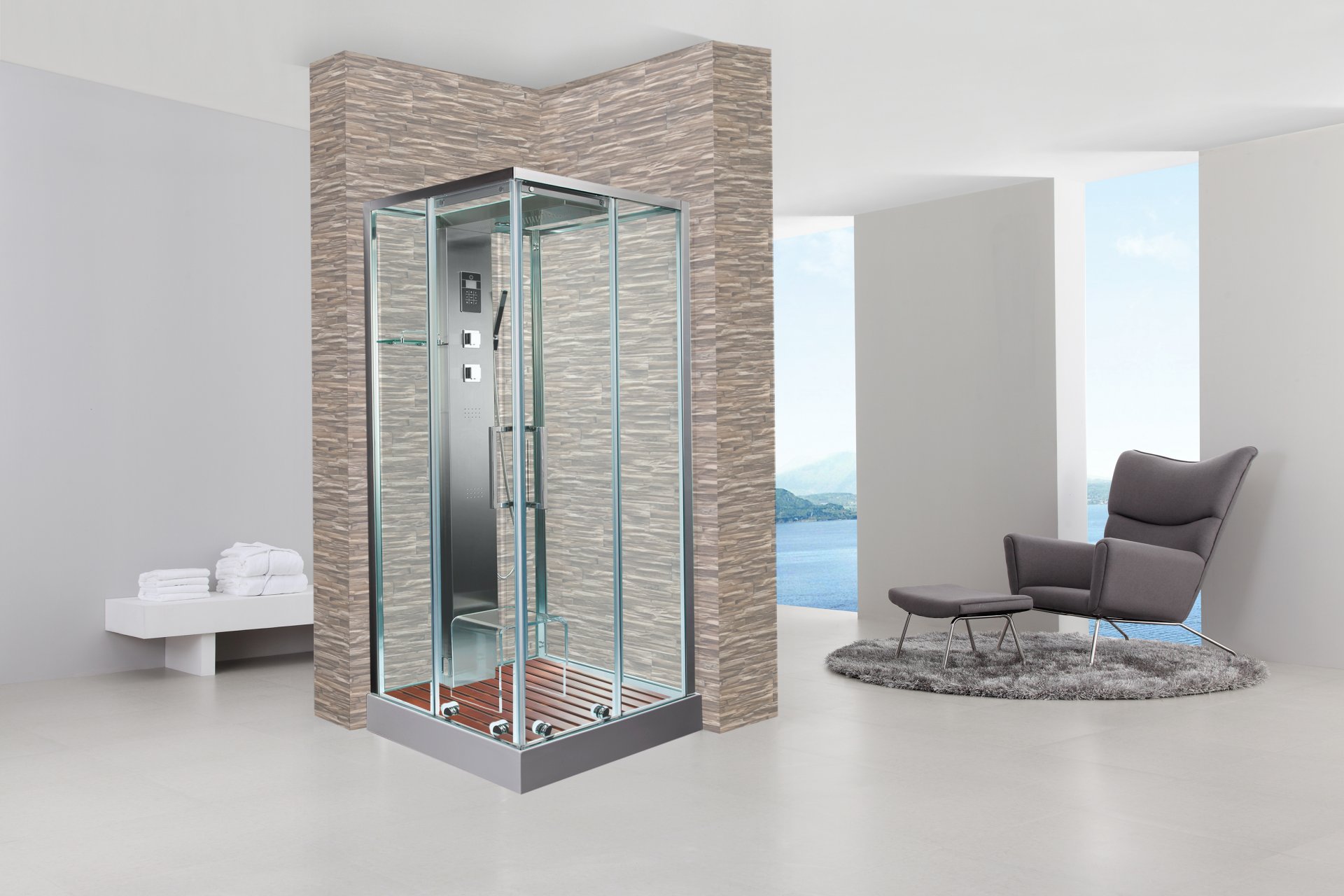 

Душевая кабина Acquazzone Nikita 90SL 90x90