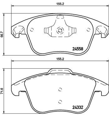 

Комплект тормозных колодок Brembo P61117