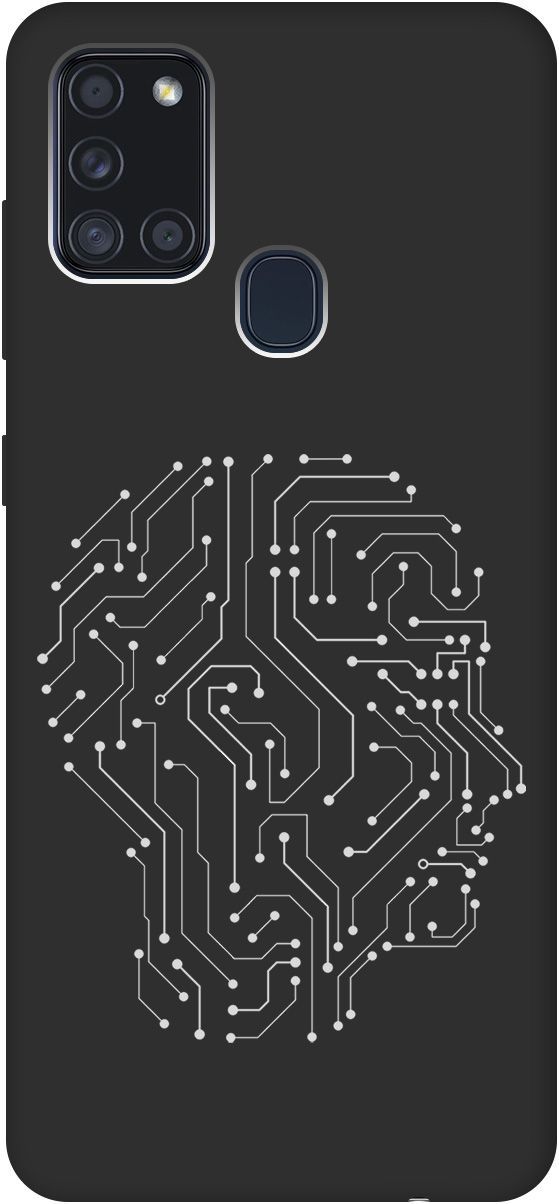 

Матовый чехол на Samsung Galaxy A21s "Mindmap" черный, Черный;белый, 105