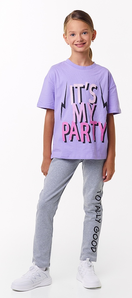 

Футболка детская Kari AW24C84803219, фиолетовый, 140, 233386