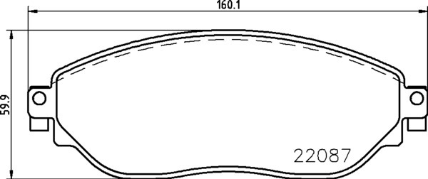 

Комплект тормозных колодок Brembo P59082