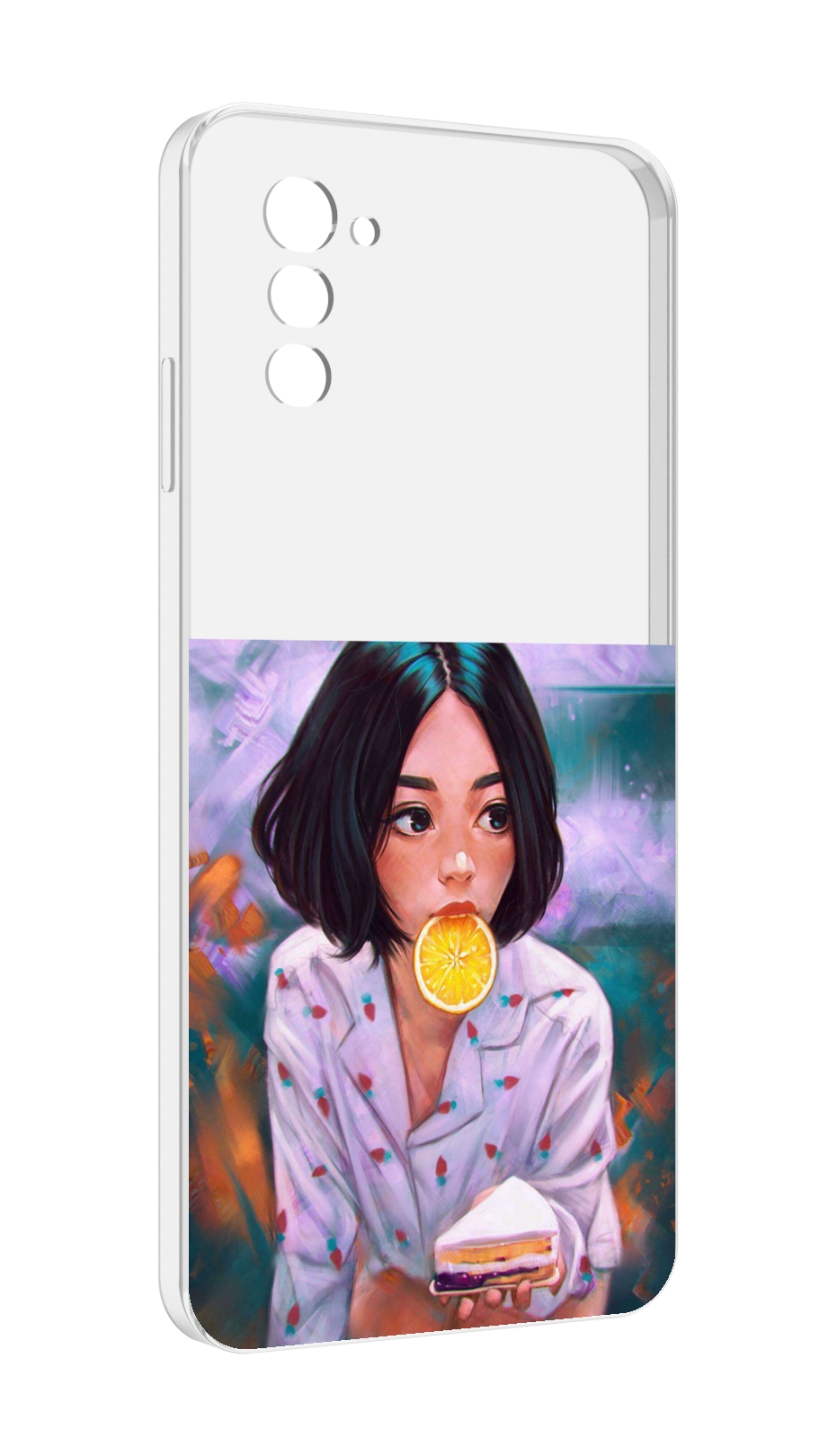 

Чехол MyPads девушка-с-чизкейком женский для UleFone Note 12 / Note 12P, Прозрачный, Tocco