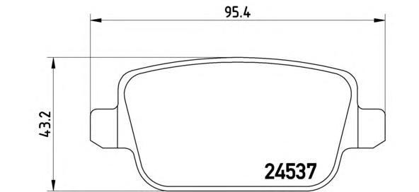 

Комплект тормозных колодок Brembo P44017