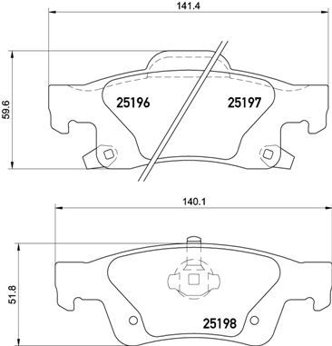 

Комплект тормозных колодок Brembo P37016