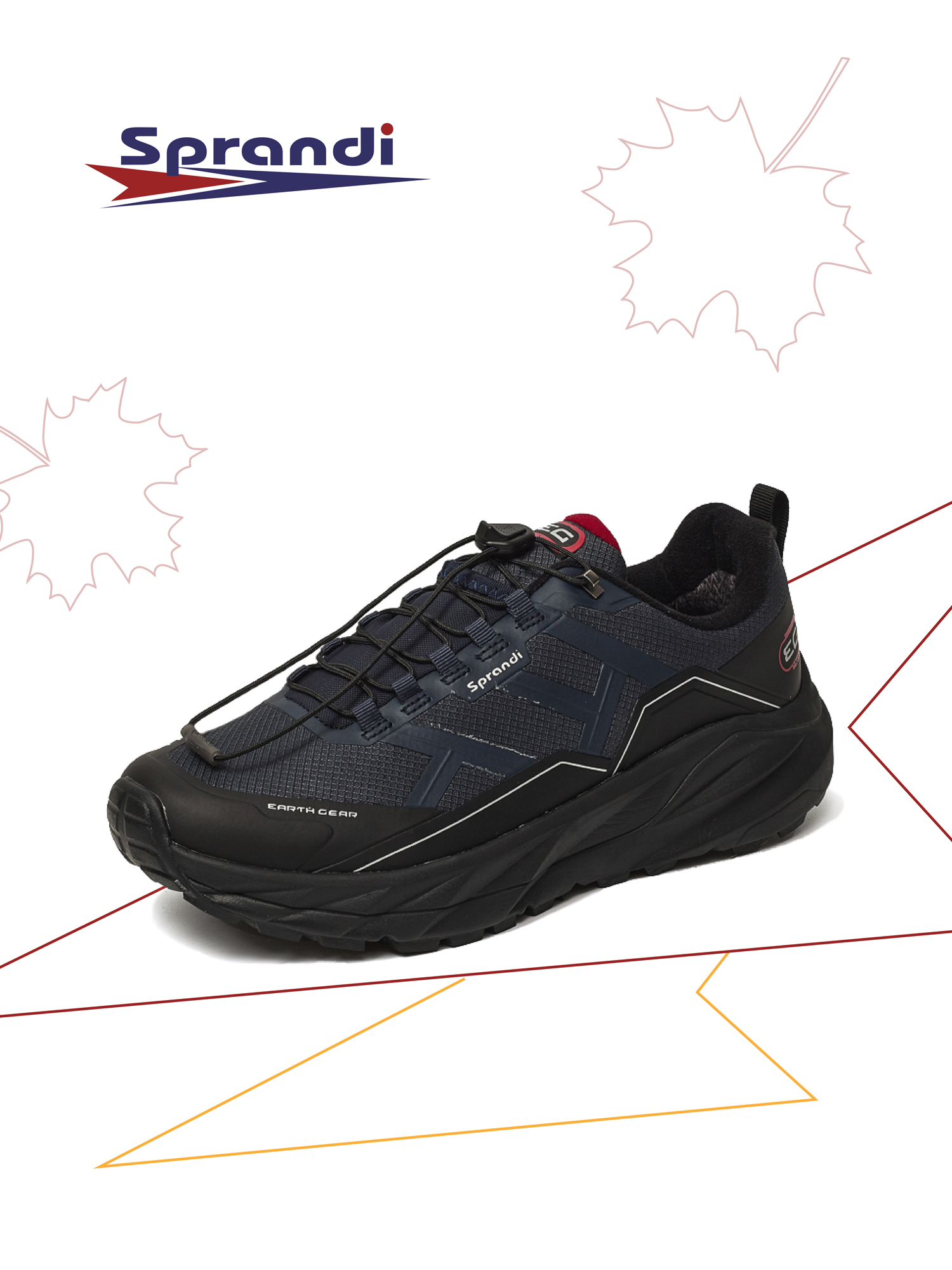 

Кроссовки мужские Sprandi P185-6 черные 45 EU, Черный, P185-6