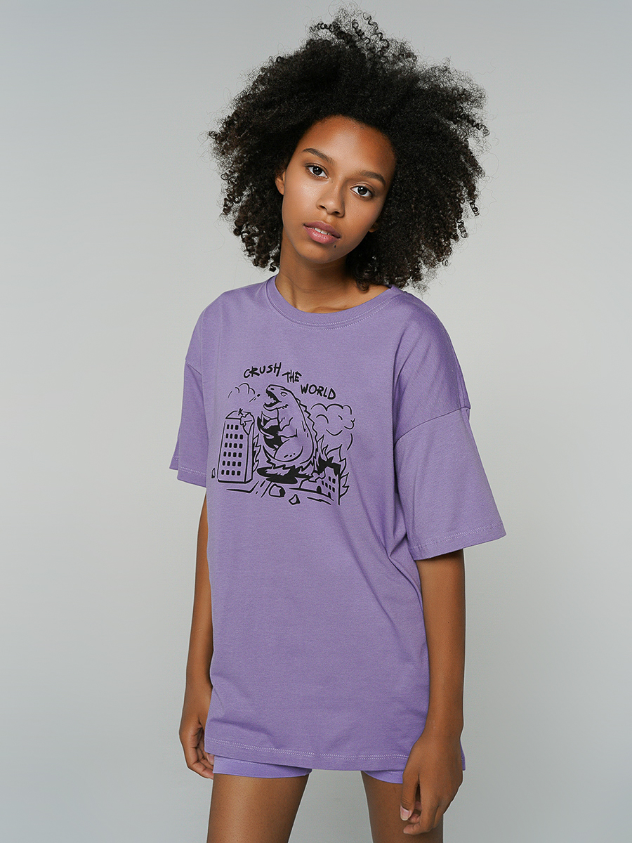 

Футболка женская ТВОЕ 80686 фиолетовая M, 80686