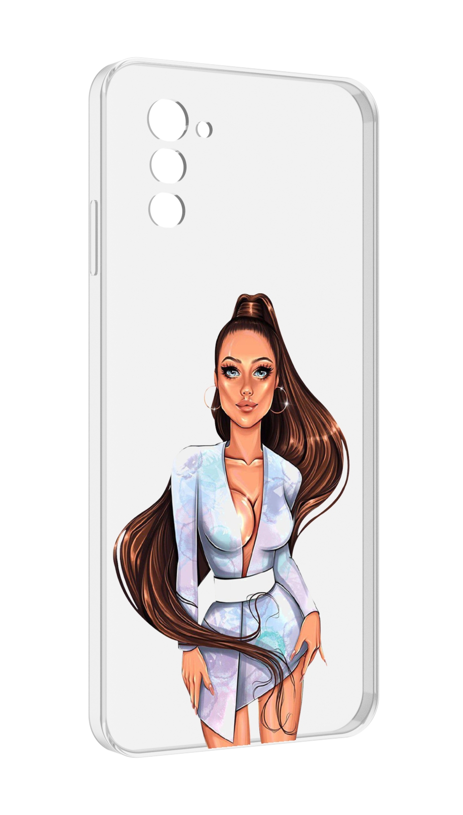

Чехол MyPads девушка-с-очень-длинными-волосами женский для UleFone Note 12 / Note 12P, Прозрачный, Tocco