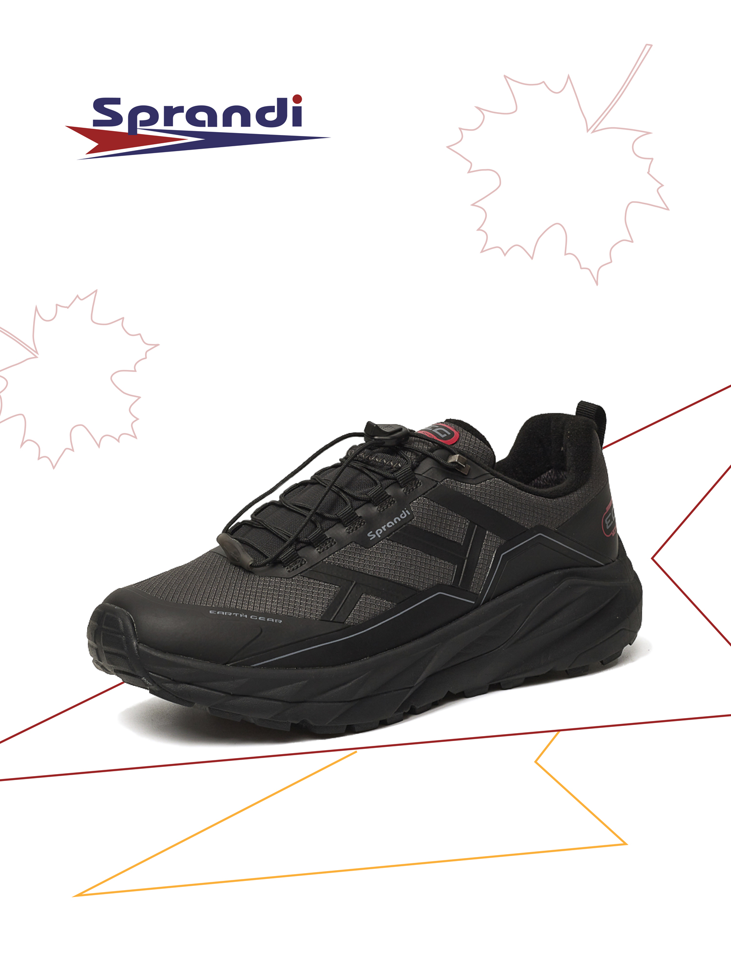 

Кроссовки мужские Sprandi P185-3 черные 45 EU, Черный, P185-3