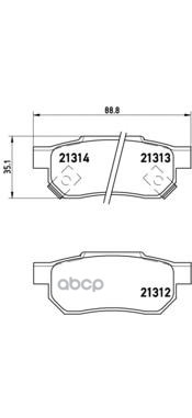 

Комплект тормозных колодок brembo P28017