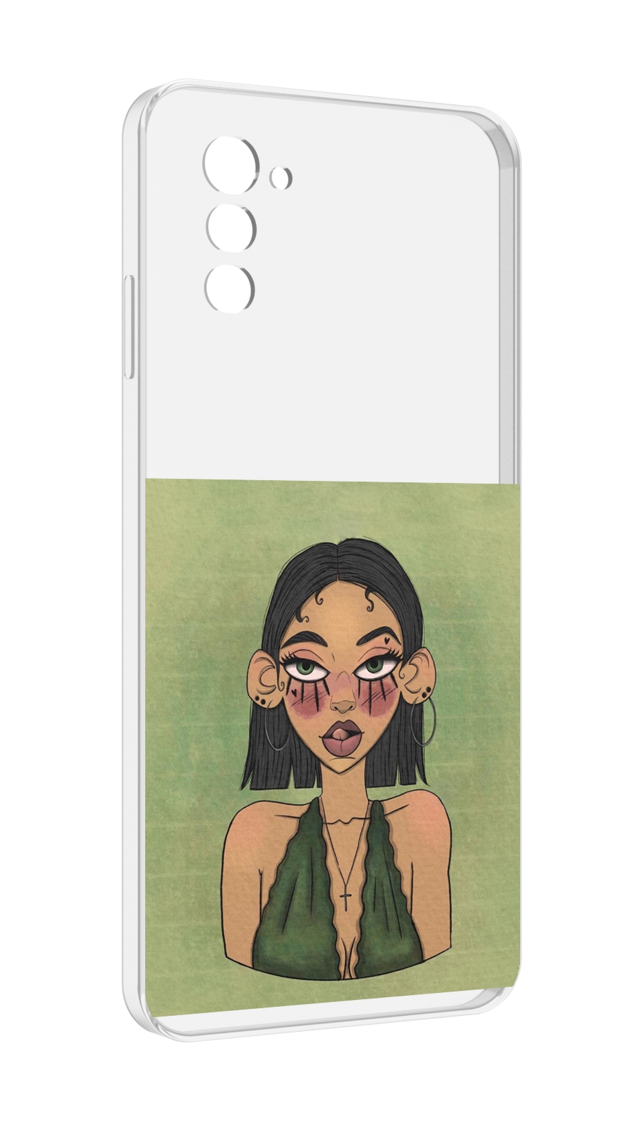 

Чехол MyPads девушка-с-каре-и-тату для UleFone Note 12 / Note 12P, Прозрачный, Tocco