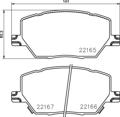 

Комплект тормозных колодок Brembo P23164