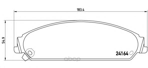

Комплект тормозных колодок Brembo P11017