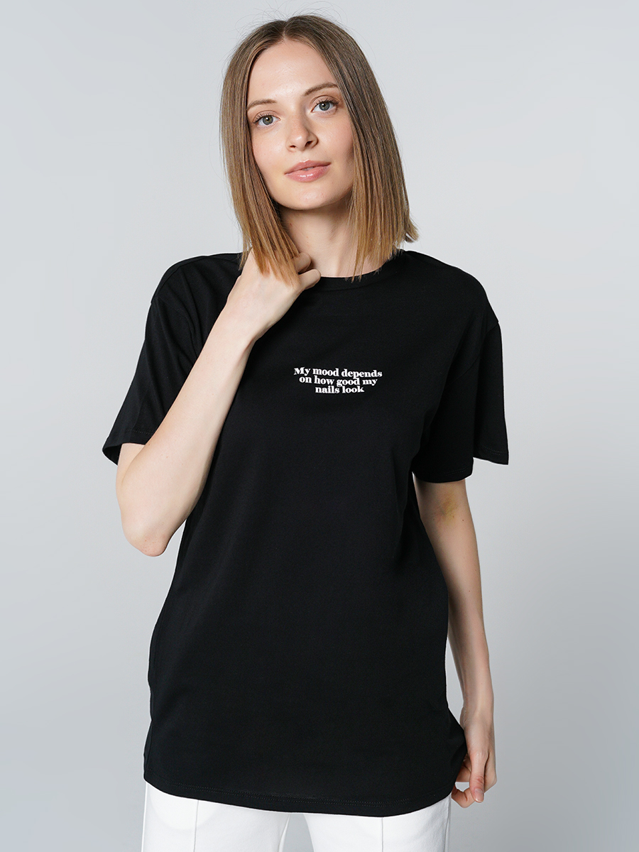 

Футболка женская ТВОЕ 80674 черная XS, 80674