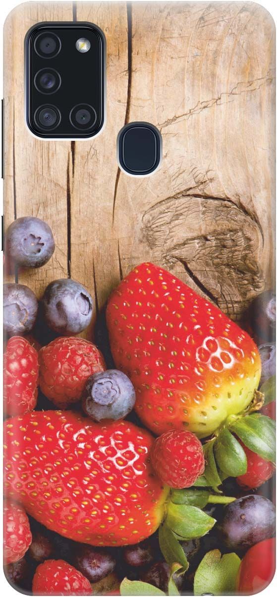 

Силиконовый чехол на Samsung Galaxy A21s "Дерево фруктов", Коричневый;красный, 188