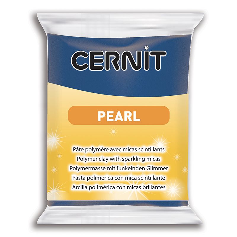 Пластика полимерная запекаемая Cernit Pearl, 56 грамм, цвет: 200 голубой Cernit