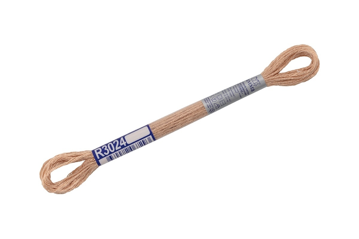 

Нитки для вышивания Gamma мулине, 100% вискоза, 12*8 м, R3024, чайная роза, Разноцветный