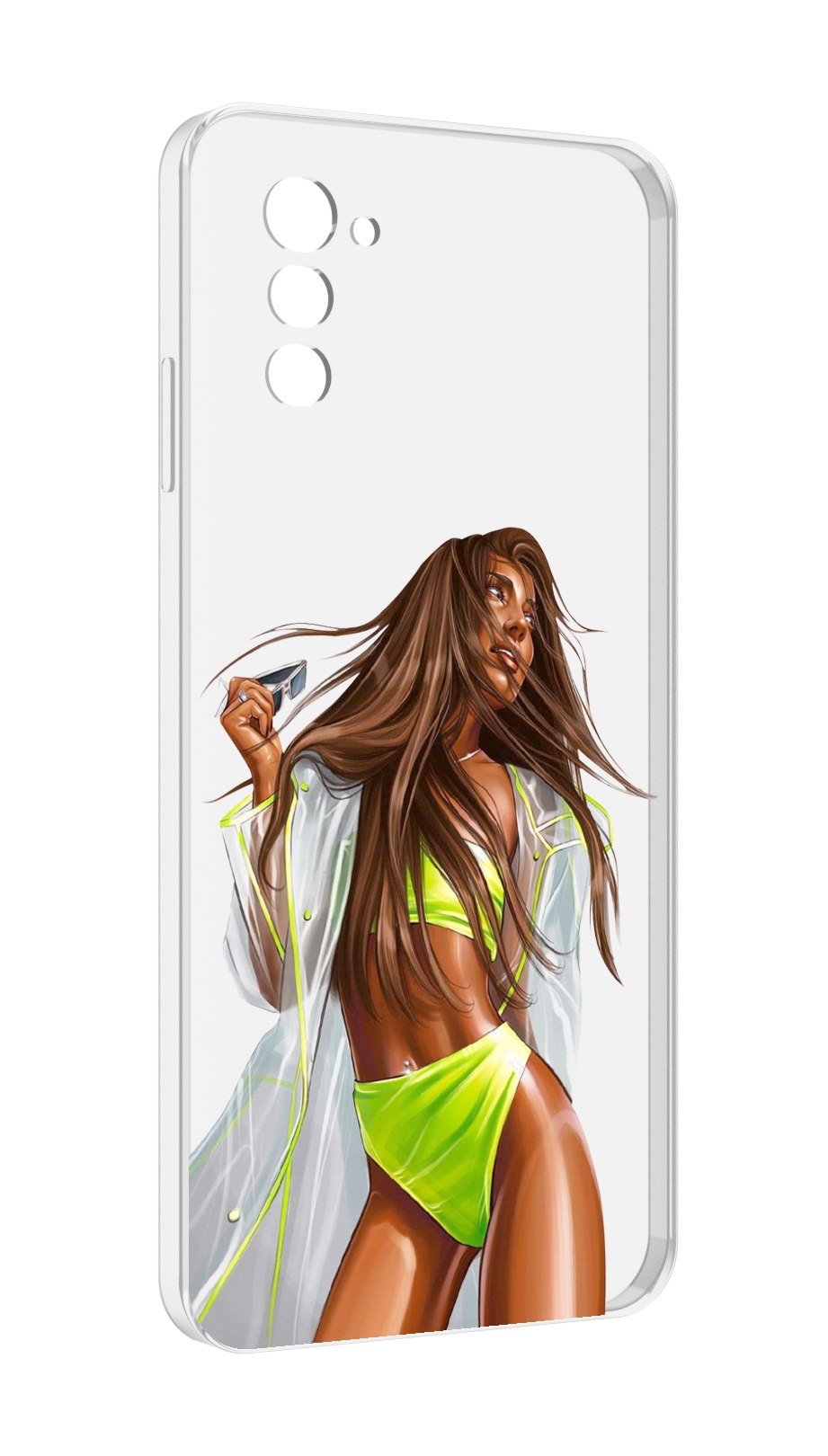

Чехол MyPads девушка-модель-мулатка для UleFone Note 12 / Note 12P, Прозрачный, Tocco