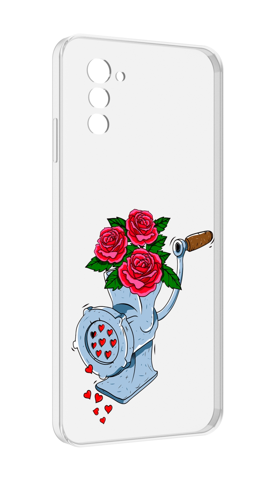 

Чехол MyPads Цветочные сердца для UleFone Note 12 / Note 12P, Прозрачный, Tocco