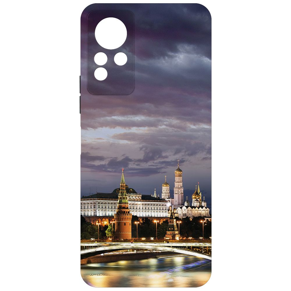 

Чехол-накладка Krutoff Soft Case Россия, Московский Кремль для INFINIX Note 12 NFC G88, Черный
