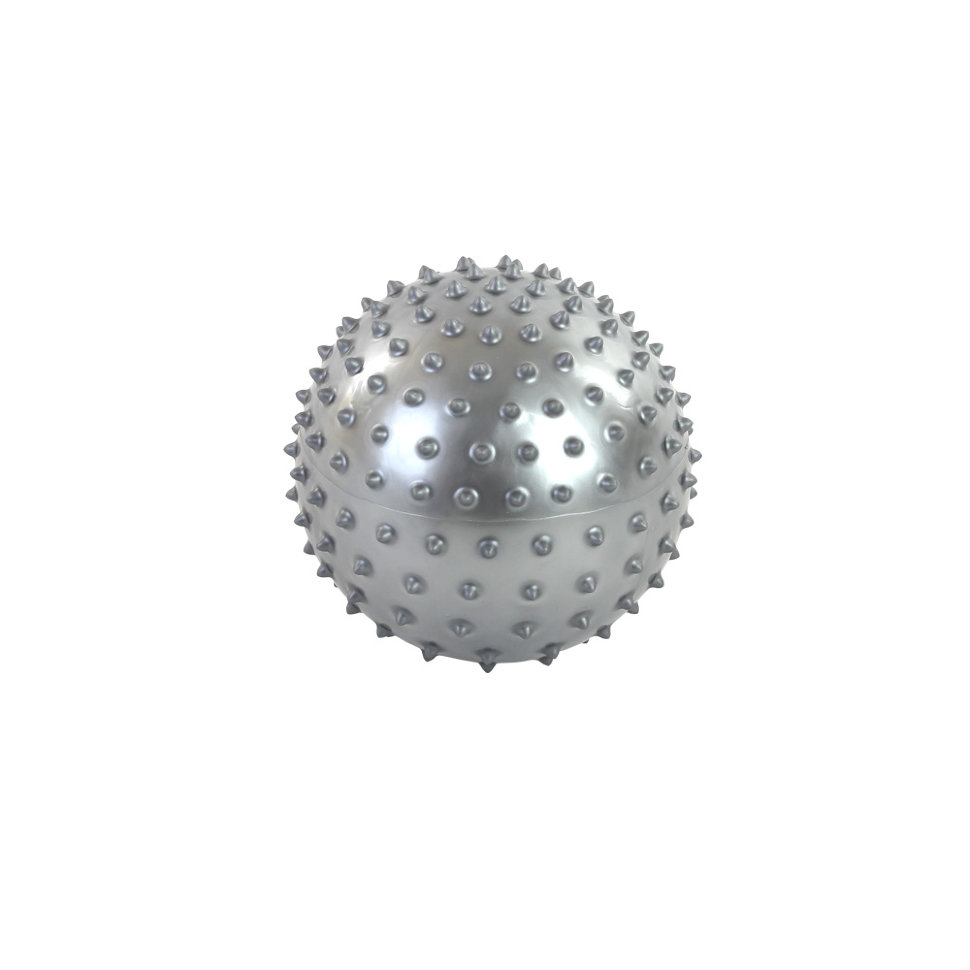 Мяч массажный Larsen серебряный 20 см