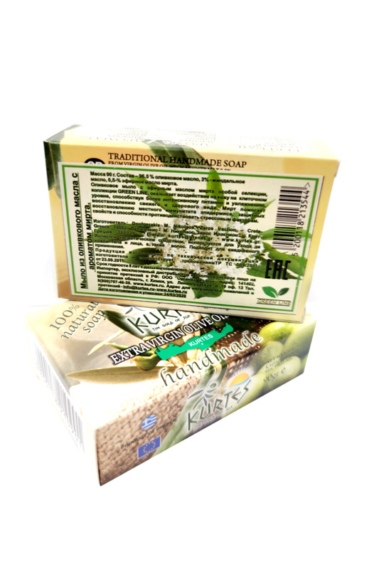 

Оливковое мыло KURTES Мирт 90 гр