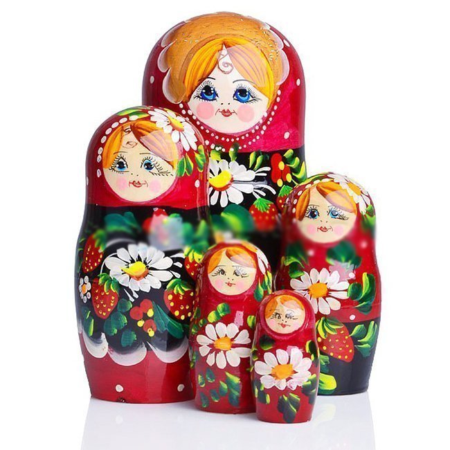 

Деревянная матрешка 5 в 1 (расписная) МАЛАЯ 8055