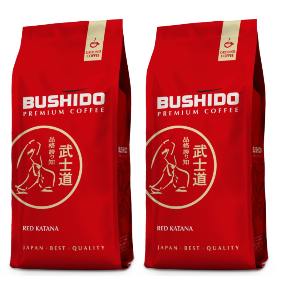 Кофе молотый BUSHIDO Red Katana, 2 шт по 227 г