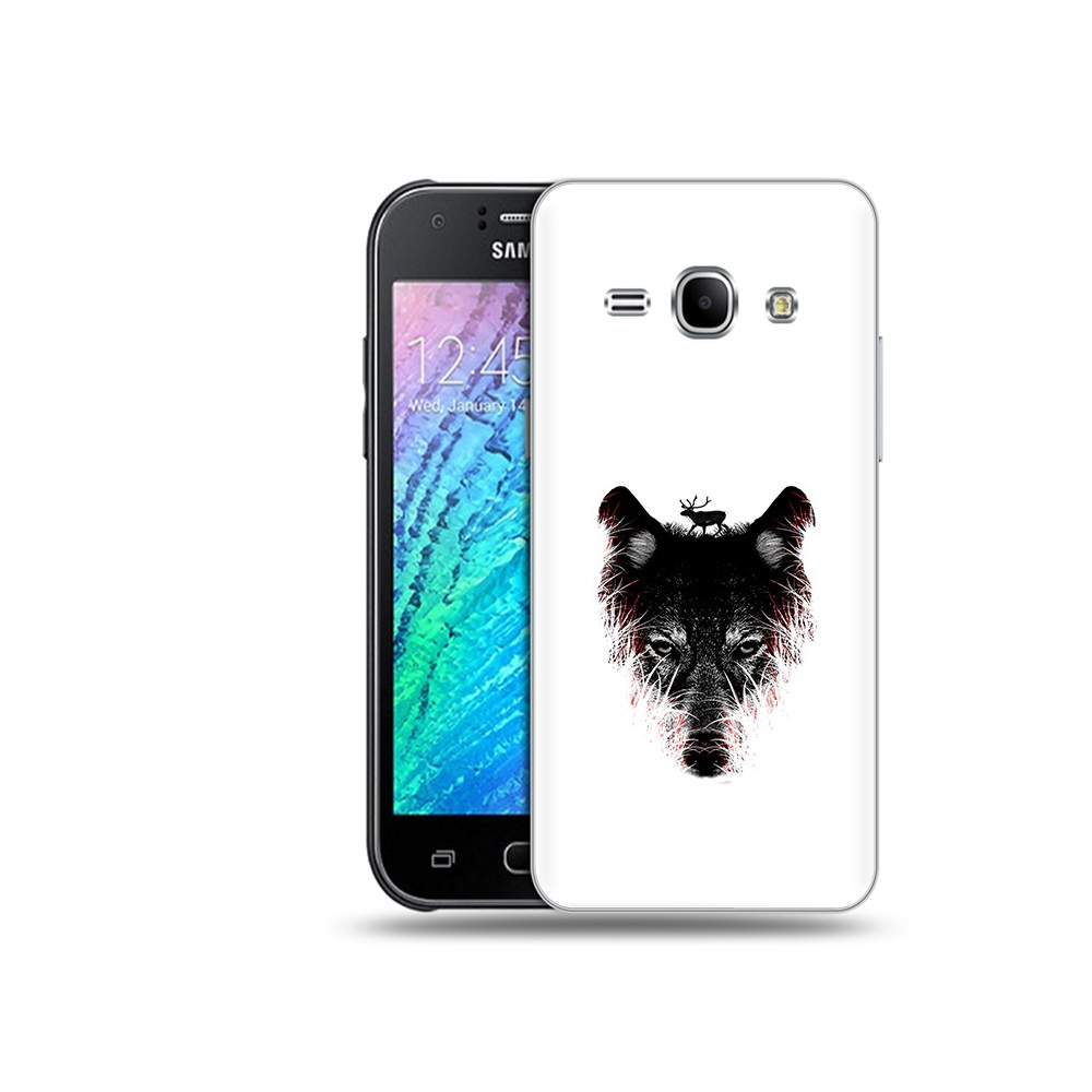 

Чехол MyPads Tocco для Samsung Galaxy J1 волк в траве (PT26162.569.267), Прозрачный, Tocco