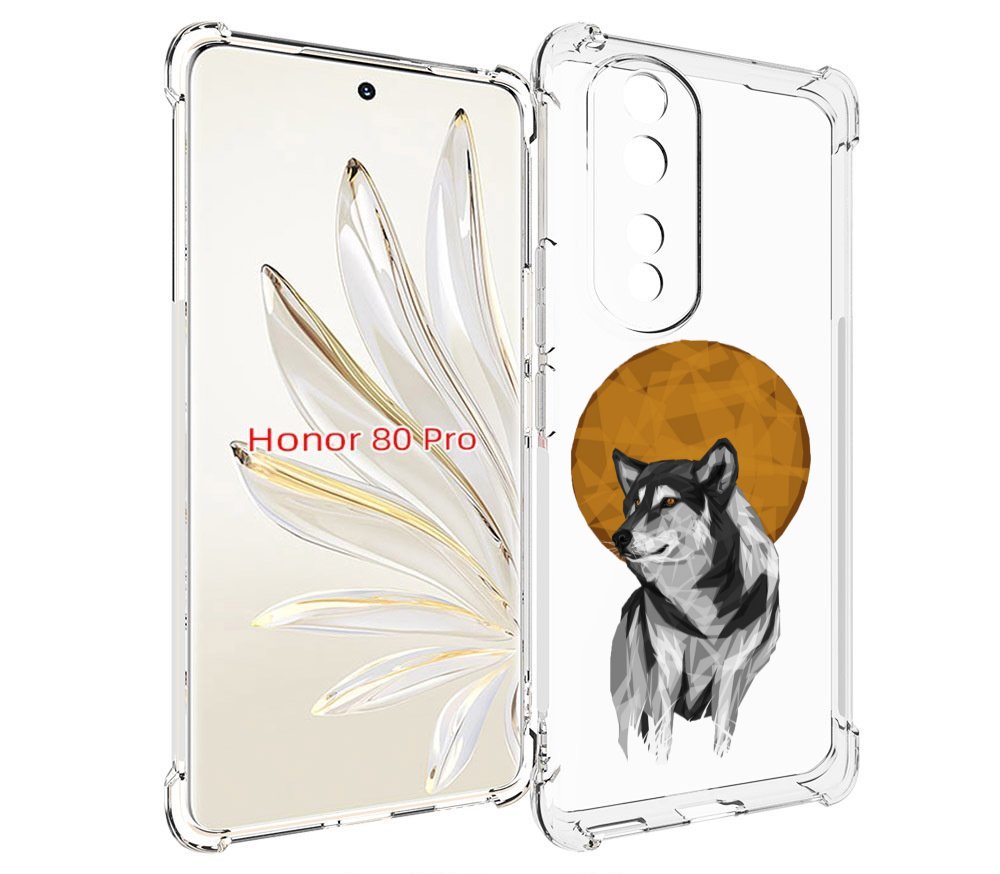 

Чехол MyPads Лунный волк для Honor 80 Pro, Прозрачный, Tocco