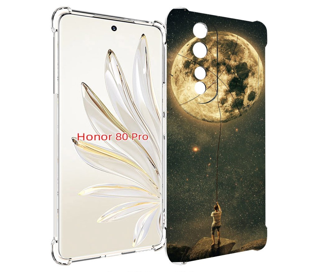 

Чехол MyPads Луна-светит для Honor 80 Pro, Прозрачный, Tocco