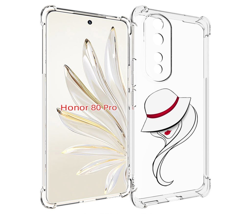 

Чехол MyPads Лого женский для Honor 80 Pro, Прозрачный, Tocco