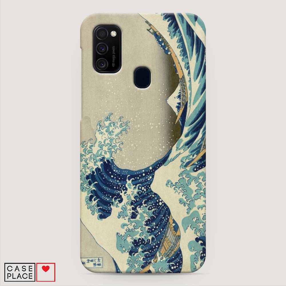 

Пластиковый чехол "Большая волна в Канагаве" на Samsung Galaxy M21, 29720-7