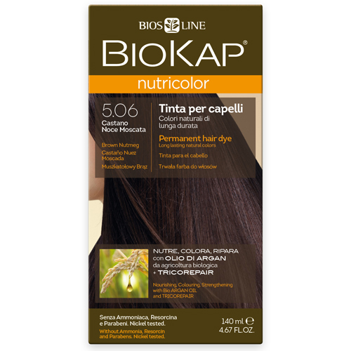 Краска для волос BioKap коричневый мускатый орех 506 140 мл салфетница деревянная орех без гравировки с салфетками коричневый